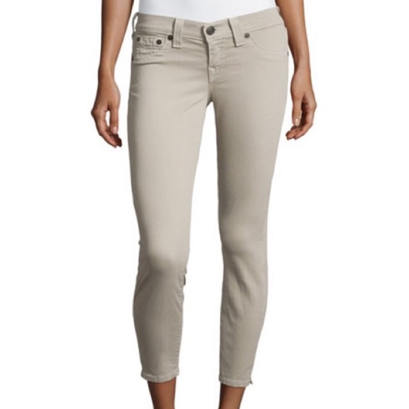 True Religion Denim - True Religion Women's Linda Gray Cropped Skinny Jeans Size 24 Pre-Owned
